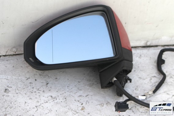 AUDI TT LUSTERKO DRZWI LEWE 6pin 8S 2015-  Kolor: LY3U - czerwony (tangorot) zewnętrzne pinów kabli przewodów 6 pin