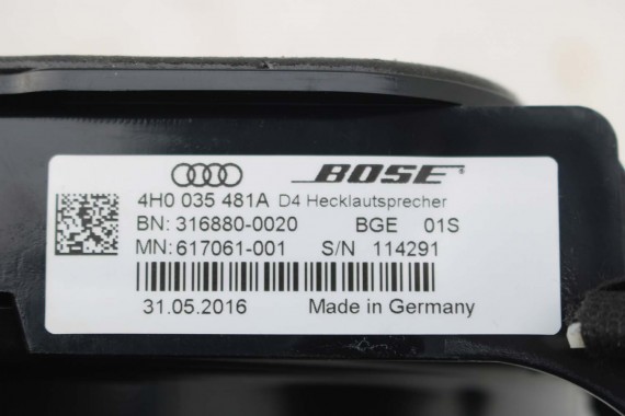 AUDI A8 GŁOŚNIKI NAGŁOŚNIENIE BOSE 4H0035411A 4H1035401 4H1035402 4H0035297 4H1035481A 4H0035402 4H0035397 4H0035399B 4H0035399C