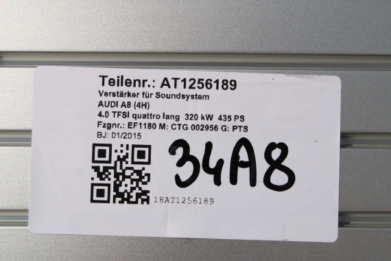 AUDI A8 GŁOŚNIKI GŁOŚNIK + WZMACNIACZ 4H0035466 4H0035465B 4H0035465 BANG & OLUFSEN 4H0035361A 4H4035307 4H0035621A 4H1035825