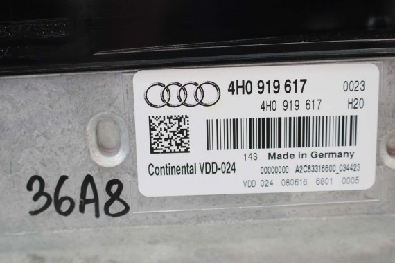 AUDI A8 PROJEKTOR HEAD UP DISPLAY 4H0919617 HeadUp RZUTNIK 4H0 919 617 HUD EUROPA MULTIFUNKTIONSDISPLAY 4H0919617 4H0919617 4H