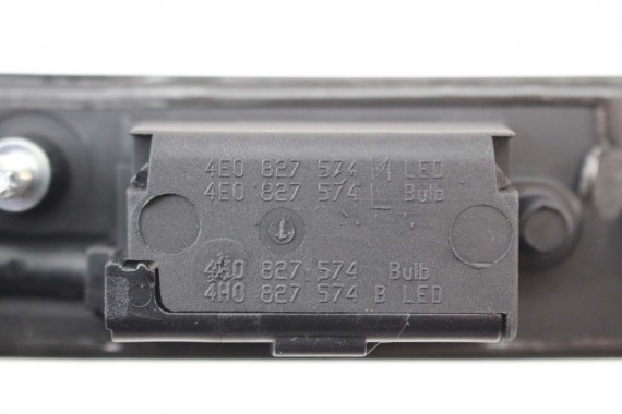 AUDI A8 4H LISTWA RĄCZKA KLAPY BAGAŻNIKA 4H0827574B 4H0 827 574 B SWITCH oświetleniem tylnej tablicy LED D4 4H0943021 4H0943022