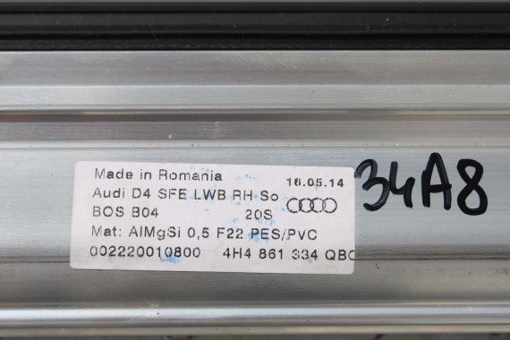 AUDI A8 LONG ROLETA ELEKTRYCZNA DRZWI 4H 4H4861333 4H4861334 4H4861333 D4 QBC 4H4861333 4H4861334 4H0861963 4H0861964 4H4861333