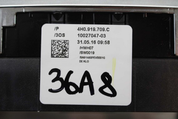 AUDI A8 PANEL MMI 4H0919709C TOUCHPAD gałka z touchpadem 4H0919709C 4H0919709 4H0919709C 4H0919709 4H0919709C 4H0919709C 4H D4