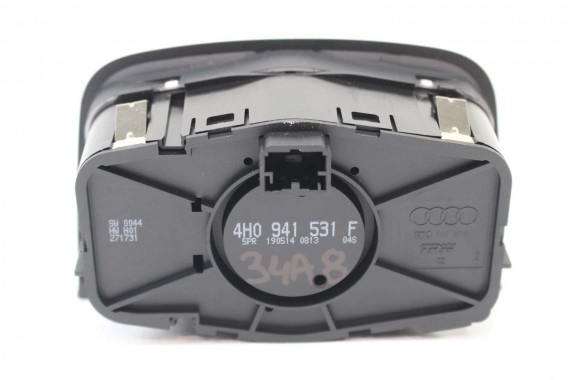 AUDI A8 PRZEŁĄCZNIK WŁĄCZNIK ŚWIATEŁ 4H0941531F 4H 5PR czarny 4H0 941 531 F 4H0941531F 4H0941531F 4H0941531F 4H0941531 4H0941531
