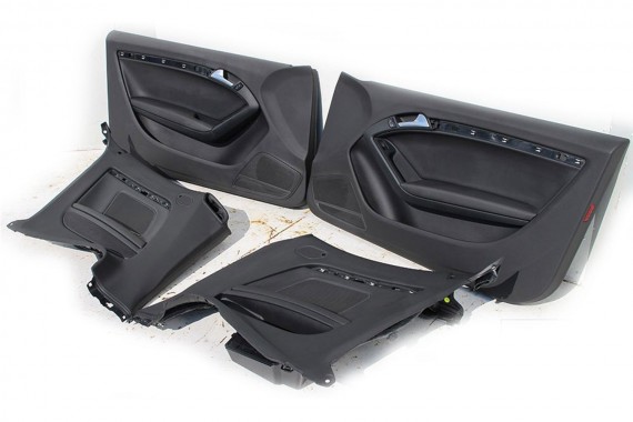 AUDI A5 CABRIO BOCZEK BOCZKI DRZWI drzwiowe tapicerka skóra czarny 8F1867103 8F1867105 8F0867043 8F0867044 8F1867104 8F1867106