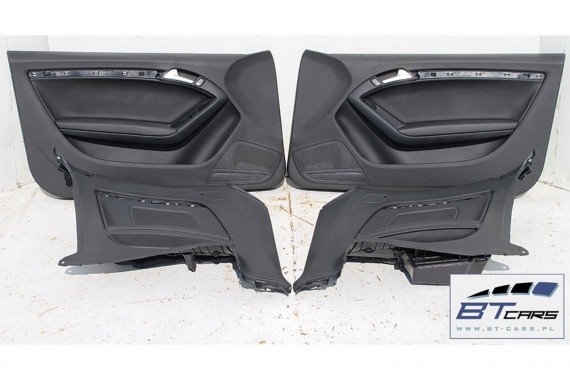 AUDI A5 CABRIO BOCZEK BOCZKI DRZWI drzwiowe tapicerka skóra czarny 8F1867103 8F1867105 8F0867043 8F0867044 8F1867104 8F1867106