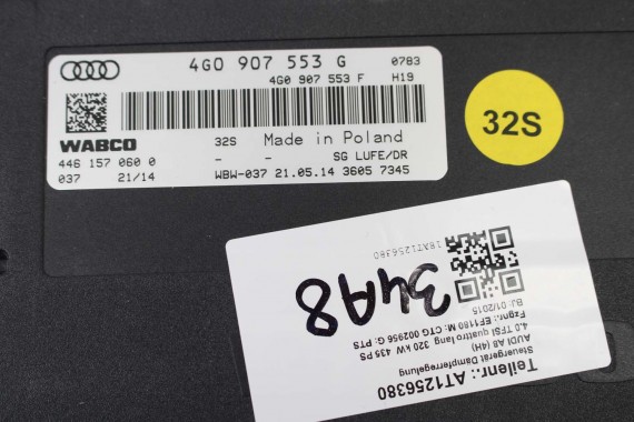 AUDI A8 MODUŁ STEROWNIK ZAWIESZENIA 4G0907553G 4G0907553F 4G0907553 4G0907553B 4G0907553C 4G0907553E 4G0907553G 4G0907553F 4H D4