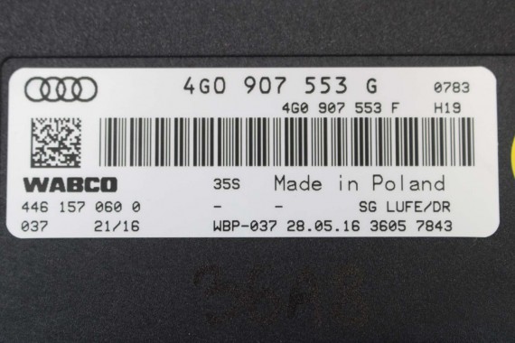 AUDI A8 MODUŁ STEROWNIK ZAWIESZENIA 4G0907553G 4G0907553F 4G0907553 4G0907553B 4G0907553C 4G0907553E 4G0907553G 4G0907553F 4H D4
