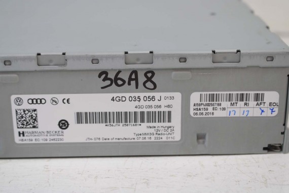 AUDI A8 TUNER RADIOWY RADIO UNIT 4GD035056J 4GD035056 CYFROWY HIGH 4GD035056J 4GD035056J 4GD035056J 4GD035056J 4GD035056J 4H D4