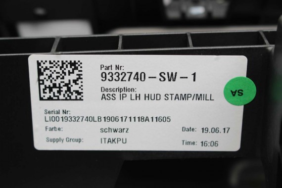 BMW X1 X2 F48 F39 KONSOLA PULPIT DESKA ROZDZIELCZA KOKPIT PULPIT 9332740 czarna 2566133 9332740 9332740 9332740 9332740 9332740