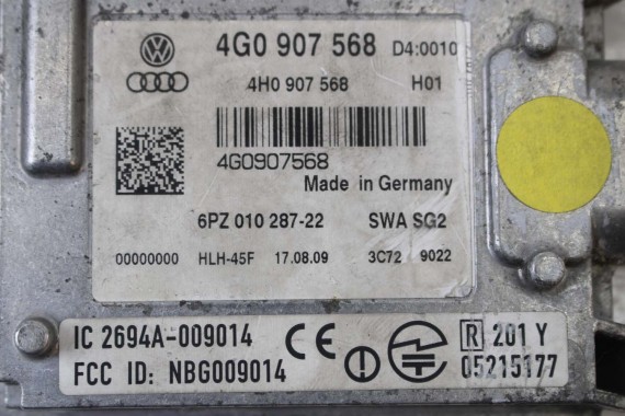 AUDI A6 A7 MODUŁ STEROWNIK 4G0907568 4H0907568 SIDE ASSIST ASYSTENTA ZMIANY PASA RUCHU 4G0 907 568 4G0907568 4H0907568 4G0907568