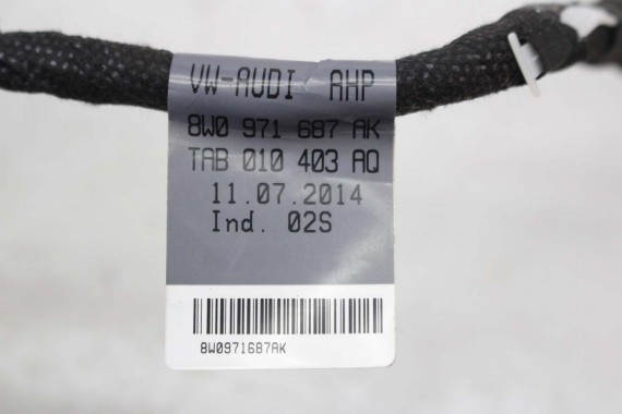 AUDI A4 8W WIĄZKA ELEKTRYCZNA DRZWI 8W0971687AK instalacja tył tylna 8W0971687AK 8W0971687AN 8W0971687AR 8W0971687AK 8W0971687