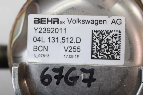 VW AUDI SKODA SEAT ZAWÓR CHŁODNICA EGR 04L131512D 04L131512 04L131512BQ 04L131512BH 04L 131 512 D spalin 04L131512BG 04L131512BR