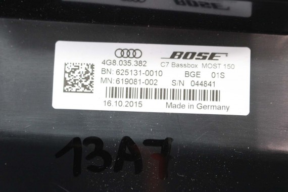 AUDI A7 GŁOŚNIKI KOMPLET BOSE 4H0035399B 4G0035399 4G0035411 4G0035454 4G8035297 4G8035298A 4G8035382 4G8035297A 4G0035453 LIFT
