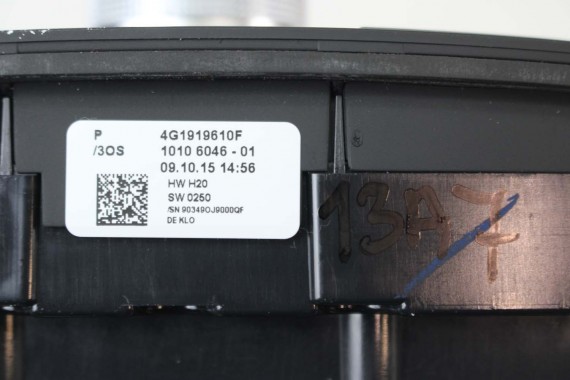 AUDI A6 A7 PANEL GAŁKA MMI 4G1919610F 4G1919612Q 4G1 919 610 F 4G1919610F 3G 3G+ 4G z touchpadem radia navi 4G1919610G 4G1919610