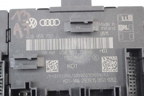 AUDI A6 A7 MODUŁ STEROWNIK DRZWI 4G8959793J 4G8959792J 4G8959795J 4G8959795G 4G8959793G 4G8959793G 4G8959792F 4G8959793F 4G C7