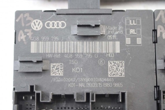 AUDI A6 A7 MODUŁ STEROWNIK DRZWI 4G8959793J 4G8959792J 4G8959795J 4G8959795G 4G8959793G 4G8959793G 4G8959792F 4G8959793F 4G C7