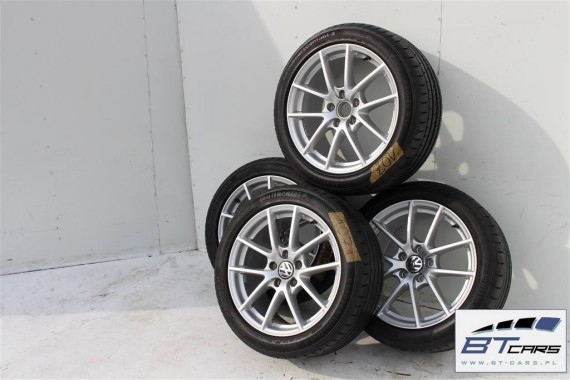 VW PASSAT B6 B7 CC SCIROCCO FELGI 17 KOŁA + OPONY felga 3C8601025 8J17H2 ET41 opona CONTINENTAL CONTIPROCONTACT 225 lato letnie