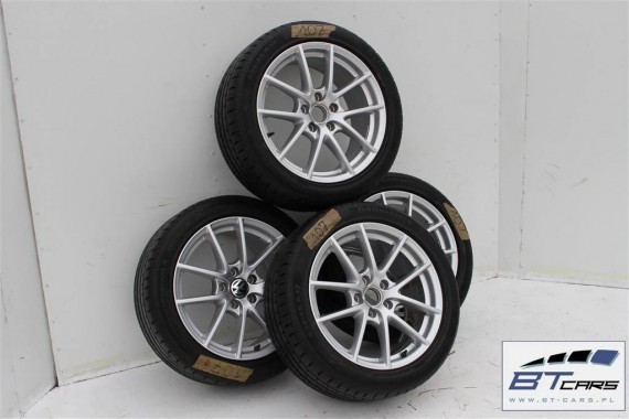 VW PASSAT B6 B7 CC SCIROCCO FELGI 17 KOŁA + OPONY felga 3C8601025 8J17H2 ET41 opona CONTINENTAL CONTIPROCONTACT 225 lato letnie