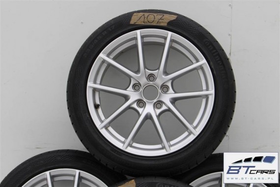 VW PASSAT B6 B7 CC SCIROCCO FELGI 17 KOŁA + OPONY felga 3C8601025 8J17H2 ET41 opona CONTINENTAL CONTIPROCONTACT 225 lato letnie