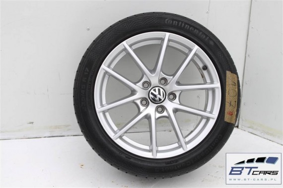 VW PASSAT B6 B7 CC SCIROCCO FELGI 17 KOŁA + OPONY felga 3C8601025 8J17H2 ET41 opona CONTINENTAL CONTIPROCONTACT 225 lato letnie