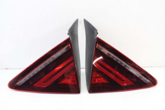 AUDI A7 TYŁ ZDERZAK TYLNY KLAPA BAGAŻNIKA 4G 4G8 LAMPY W1W1 LX5R Niebieski FL LIFT tylna zderzak klapa lampa led ledy