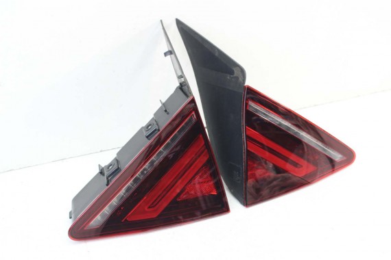 AUDI A7 TYŁ ZDERZAK TYLNY KLAPA BAGAŻNIKA 4G 4G8 LAMPY W1W1 LX5R Niebieski FL LIFT tylna zderzak klapa lampa led ledy