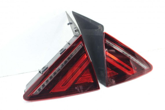 AUDI A7 TYŁ ZDERZAK TYLNY KLAPA BAGAŻNIKA 4G 4G8 LAMPY W1W1 LX5R Niebieski FL LIFT tylna zderzak klapa lampa led ledy