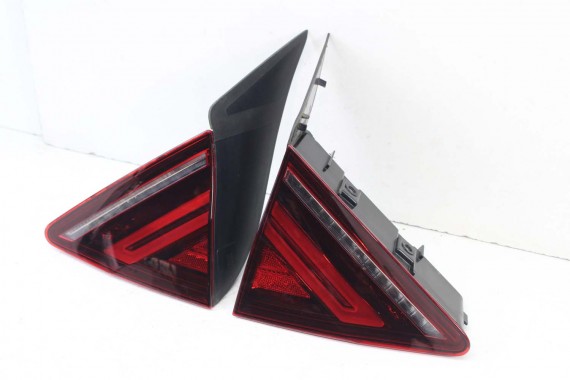 AUDI A7 TYŁ ZDERZAK TYLNY KLAPA BAGAŻNIKA 4G 4G8 LAMPY W1W1 LX5R Niebieski FL LIFT tylna zderzak klapa lampa led ledy