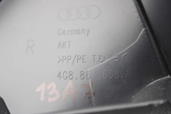 AUDI A7 BOCZEK KLAPY BAGAŻNIKA 4G8867979A 4G8867606A 4G8 867 979 4G8867606 tył tylny 4G8867979 4G8867606 4G8867979 4G8867606 4PK