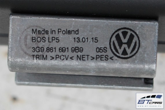 VW PASSAT B8 KOMBI ROLETA SIATKA BAGAŻNIKA 3G9861691 3G9 861 691 9B9 - czarna 3G9861691 3G ROLETY 3G9861691 3G9861691 3G9861691