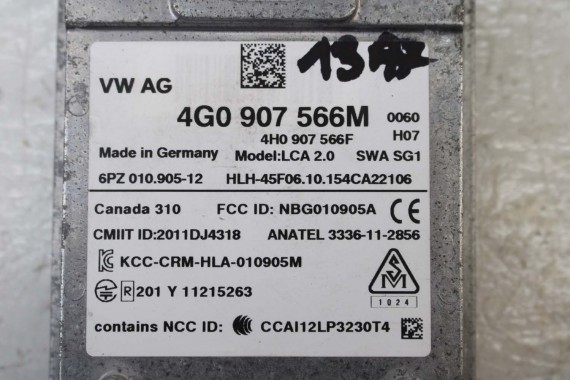 AUDI A7 STEROWNIK 4G0907566M 4G0907568M MODUŁ SIDE ASSIST ASYSTENTA ZMIANY PASA 4H0907566F 4H0907568F 4G0907566M 4G0907568M 4G
