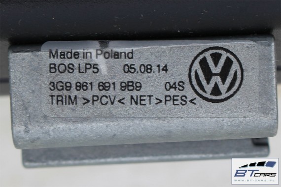 VW PASSAT B8 KOMBI ROLETA SIATKA BAGAŻNIKA 3G9861691 3G9 861 691 9B9 - czarna satynowa 3G 2015- ROLETY