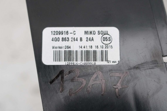 AUDI A6 A7 TUNEL ŚRODKOWY + PODŁOKIETNIK 4G0863244B 4G 4G0862534 4G0864208 4G0864207 4G0863244 4G0862534 4G0864376 C7 4G0864981