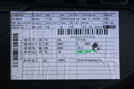 AUDI A7 BOCZEK BOCZKI DRZWI drzwiowe tapicerka skóra 4G8 4G8867103 4G8867104 4G8867303 4G8867304 4G8867103 4G8867104 4G8867303