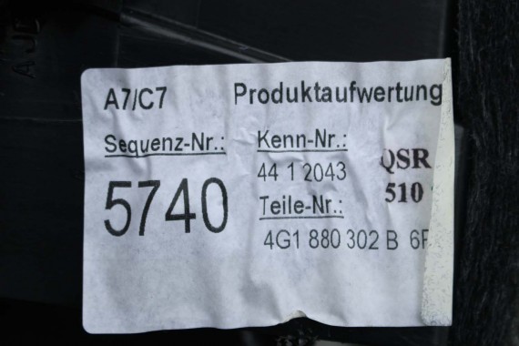 AUDI A6 A7 SCHOWEK KONSOLI PASAŻERA 4G1880302B kolor 24A czarny 4G FL LIFT 4G1880302B 4G1880302B 4G1880302B 4G1880302B 4G1880302