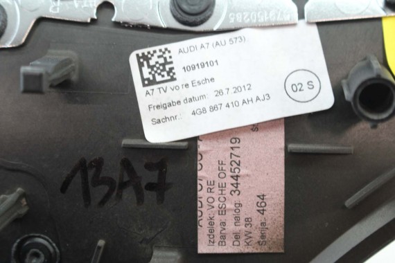 AUDI A7 LISTWY OZDOBNE WYKOŃCZENIE DEKORY 4G8867409AJ 4G8867410AH 4G8867419AA 4G8867420AA 4G8853190P 4G8864261N dekor AJ3 4G8 FL