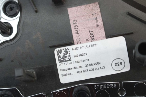 AUDI A7 LISTWY OZDOBNE WYKOŃCZENIE DEKORY 4G8867409AJ 4G8867410AH 4G8867419AA 4G8867420AA 4G8853190P 4G8864261N dekor AJ3 4G8 FL