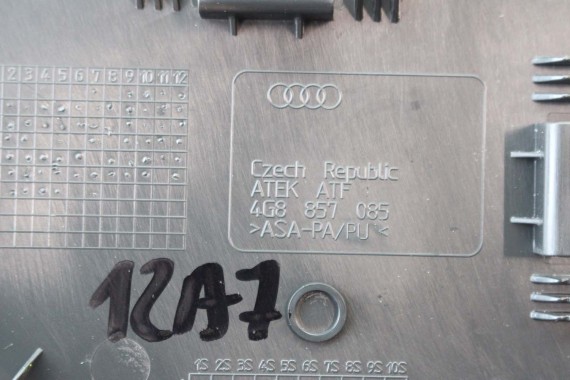 AUDI A8 WYKOŃCZENIE ZAŚLEPKA KONSOLI 4G8857085 4G8857086 4G8 857 085 boczna osłona boku 4PK czarny 4G8857085 4G8857086 4G8857085