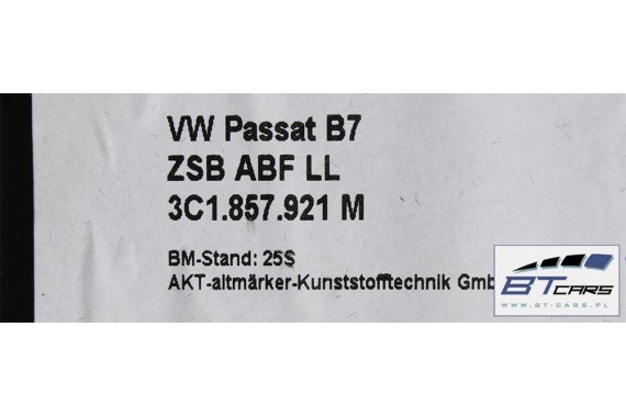 VW PASSAT B6 B7 CC SCHOWEK KONSOLI LEWY 3C1857921M 3C1 857 921M