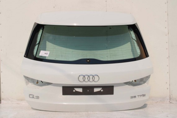 AUDI Q3 83A II TYŁ ZDERZAK + KLAPA BAGAŻNIKA + LAMPY lampa tylny Matrix 2Y2Y LS9R Gletscherweiss Biały F3 83A827025 83A807511