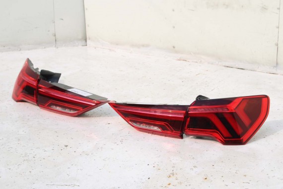 AUDI Q3 83A II TYŁ ZDERZAK + KLAPA BAGAŻNIKA + LAMPY lampa tylny Matrix 2Y2Y LS9R Gletscherweiss Biały F3 83A827025 83A807511