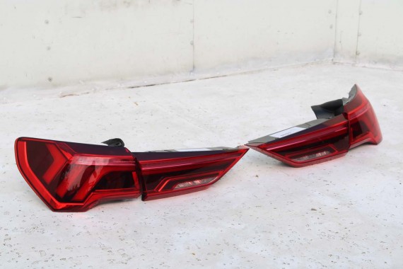 AUDI Q3 83A II TYŁ ZDERZAK + KLAPA BAGAŻNIKA + LAMPY lampa tylny Matrix 2Y2Y LS9R Gletscherweiss Biały F3 83A827025 83A807511