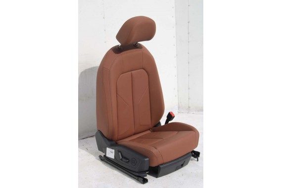 AUDI Q3 83A II FOTELE KOMPLET FOTELI siedzeń siedzenia tapicerka skóra brąz F3 N1M Leder/Kunstleder mono.pur 550-Kombination