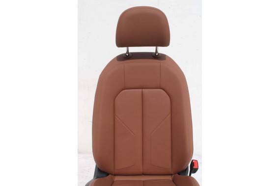 AUDI Q3 83A II FOTELE KOMPLET FOTELI siedzeń siedzenia tapicerka skóra brąz F3 N1M Leder/Kunstleder mono.pur 550-Kombination