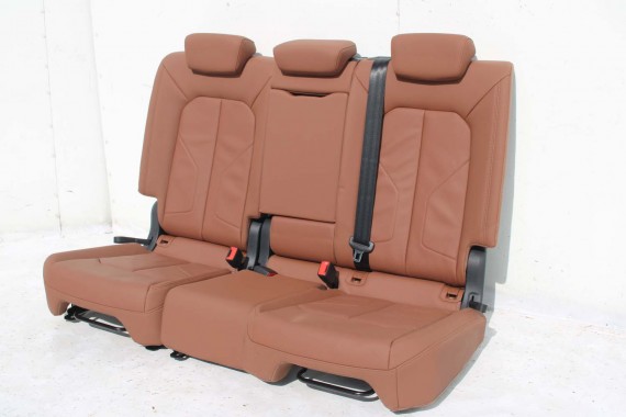 AUDI Q3 83A II FOTELE KOMPLET FOTELI siedzeń siedzenia tapicerka skóra brąz F3 N1M Leder/Kunstleder mono.pur 550-Kombination