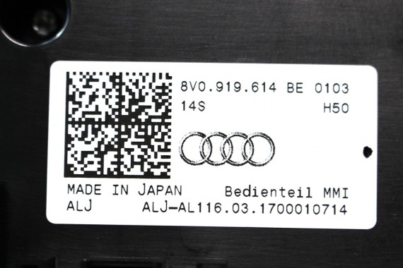 AUDI A3 PANEL gałka MMI 8V0919614BE 3g+ 8V TOUCHPAD STEROWANIA 8V0 919 614 BE 6PS soul (czerń) z touchpadem FL LIFT 8V0919614BE