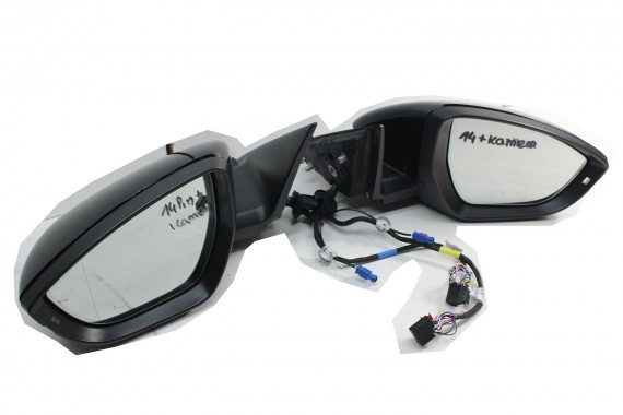 AUDI ETRON LUSTERKO DRZWI LEWE 15 pin kamera 360 zewnętrzne pinów kabli przewodów 14+1 15pin FOTO 4KE ETRON