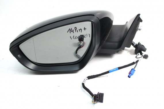 AUDI ETRON LUSTERKO DRZWI LEWE 15 pin kamera 360 zewnętrzne pinów kabli przewodów 14+1 15pin FOTO 4KE ETRON