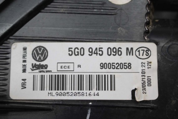 VW GOLF 7 VII LAMPY TYLNE TYŁ 5G0945095M 5G0945096M 5G0945093AC 5G0945094AC lampa tyna 5G0 945 093 5G0945093 5G0945094 5G0945095